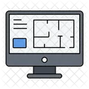 Online Map Construction Plan Construction Map Icon