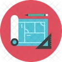 Blueprint Drawing Home Icon
