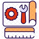 Blueprint and tools  Icon