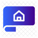 Blueprint House Construction Icon