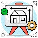 Blueprint House Plan House Map Icon