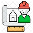 Blueprint House Plan House Map Icon