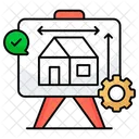 Blueprint House Plan House Map Icon