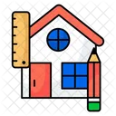 Blueprint House Plan House Map Icon