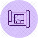 Blueprint Plan Design Icon