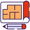 Blueprint of shop - copy  Icon