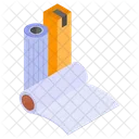 Blueprint Roll Printing Icon