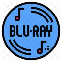 Blueray Lecteur Medias Icône