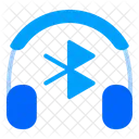 Bluetooth Headphone Media Player Icon