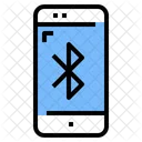 Smartphone Bluetooth Share Data Icon
