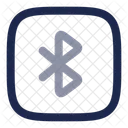 Bluetooth Carre Electronique Communication Icon