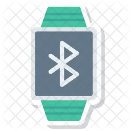 Bluetooth connected smartwatch  Icon