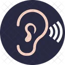 Bluetooth Earphone Hearing Icon