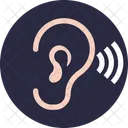 Bluetooth Earphone Hearing Icon