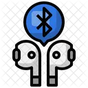 Bluetooth Ohrhorer Bluetooth Ohrhorer Symbol