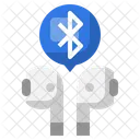 Bluetooth Ohrhorer Bluetooth Ohrhorer Symbol