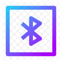 Bluetooth-Quadrat  Symbol