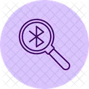 Bluetooth Search Magnifier Icon