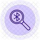 Bluetooth Search Magnifier Icon