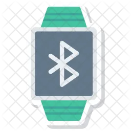 Bluetooth-verbundene Smartwatch  Symbol