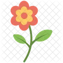 Blume Rot Stengel Symbol