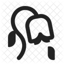 Blume Hoch Kontrast Symbol