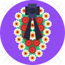 Blumen Kreuz Tod Symbol