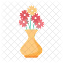 Anordnung Vase Blume Symbol