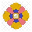 Blumenbrosche  Symbol