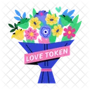 Blumenstrauss Geschenk Symbol