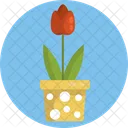 Blume Topf Dekoration Symbol