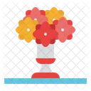 Blumenvase Glas Blume Icon