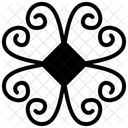 Blumenzeichen Blumenmuster Stammessymbol Symbol