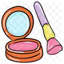 Blush On Makeup Face Blush Powder Icon