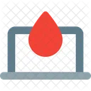 Blut Laptop  Symbol