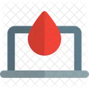 Blut Laptop  Symbol