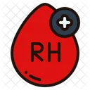 Blut Rh Positiv RH Blutgruppe Symbol