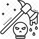 Blut tropfende Axt  Symbol