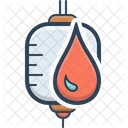 Blut Beutel Spenden Symbol