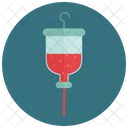 Blut Flasche Infusion Symbol