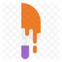 Blutig Halloween Messer Symbol