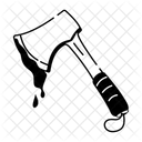 Blutige Axt Blutiges Beil Scharfe Waffe Icon