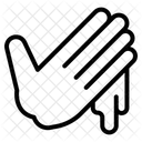 Blutiger Handabdruck Icon