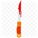 Blutig Halloween Messer Symbol