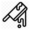 Linie Halloween Blutig Waffe Icon