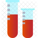 Blutproben Reagenzglaser Labortests Symbol