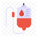 Bluttransfusion Infusionsstander Infusionsbeutel Symbol