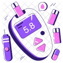 Glucometer Zuckertestgerat Blutzuckermessgerat Symbol