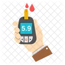 Glucometer Zuckertestgerat Blutzuckermessgerat Symbol