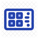 Technologie Circuit Imprime Bleu Icône